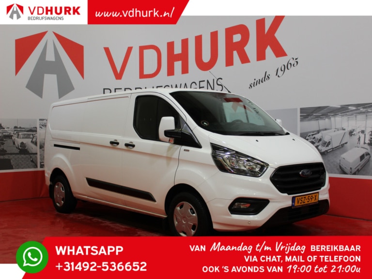 Ford Transit Custom Van 2.0 TDCI 130 hp L2H1Chauffage au sol / Sièges / Croisière / PDC / Airco / Barre de remorquage