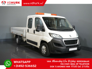 Peugeot Boxer Open laadbak 2.0 HDI 163 pk DC Dubbel Cabine Pick Up/ Open Laadbak/7 Pers./ 3.0t Trekverm./300x220/ Airco