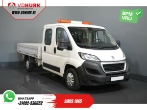 Peugeot Boxer Open laadbak 2.0 HDI 163 pk DC Dubbel Cabine Pick Up/ Open Laadbak/7 Pers./ 3.0t Trekverm./300x220/ Airco