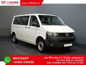 Volkswagen Transporter Kombi Personenvervoer 2.0 TDI 140 pk DSG Aut. L2 Combi BPM Vrij! € 22.922,- Incl. BTW 9 Persoons/ 9 P/ Airco/ Cruise