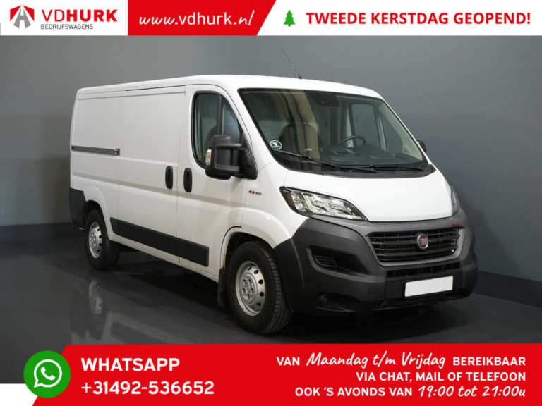 Fiat Ducato Van 2.3 MJ 160 hp ZF Aut. L2 2x Porte coulissante/ Chauffage au sol/ Caméra/ Navi/ Croisière/ Barre de remorquage 3t