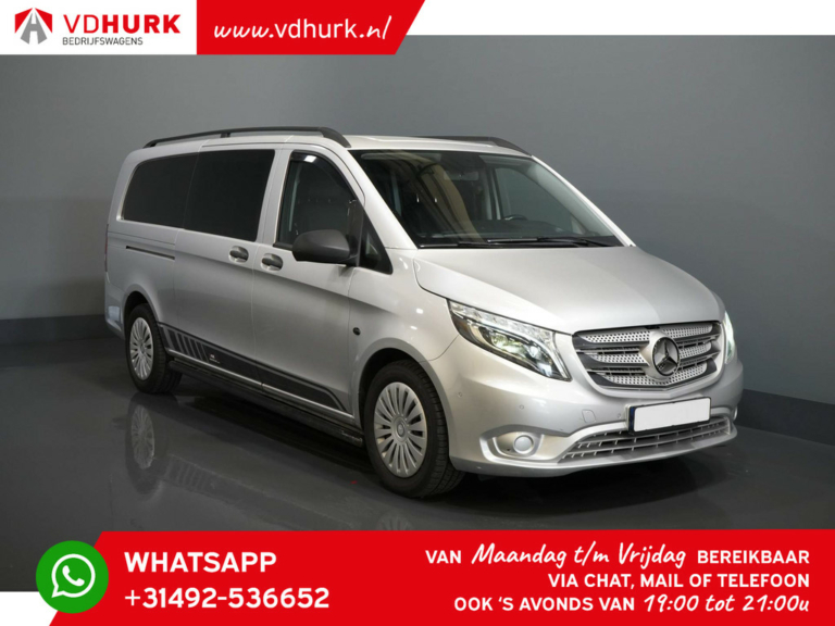 Mercedes-Benz Vito Bestelbus 119 CDI EU6 Aut. L3 XL DC Dubbel Cabine LED/ Leder/ Standkachel/ Climate/ Stoelverw./ Carplay