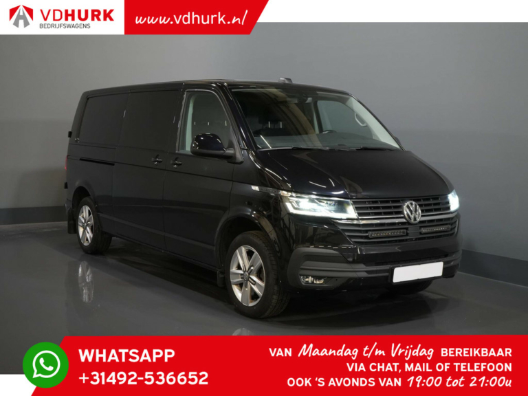 Volkswagen Transporter Van T6.1 L2 2.0 TDI 200 hp DSG Aut. 2x Sliding door/ Interior/ LED/ ACC/ Stand heater/ Seat heating/ Carplay/ Navi