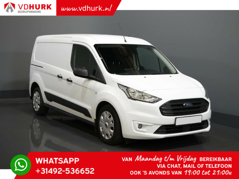 Ford Transit Connect Bestelbus L2 1.5 TDCI 100 pk Aut. 3pers./ Standkachel/ Stoelverw./ DAB/ Carplay/ PDC/ Camera/ Trekhaak/ Cruise/ Airco