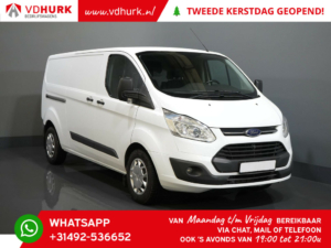 Ford Transit Custom Van L2 2.0 TDCI Aut. 130 hp EU6 2x Sliding door/ Cruise/ Stoelverw./ PDC/ Airco