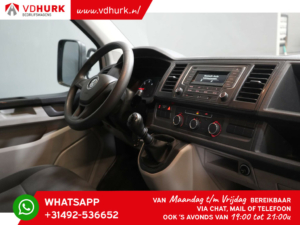 Volkswagen Transporter Open laadbak 2.0 TDI L2 DC Dubbel Cabine 6 Pers./ 216x194/ LAGE KM-stand/ Open Laadbak/ Pick-up/ Huif/ Cruise/ Airco