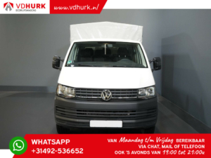 Volkswagen Transporter Open cargo box 2.0 TDI L2 DC Double Cab 6 Pers./ 216x194/ LOW mileage/ Open cargo box/ Pick-up/ Huif/ Cruise/ Airco