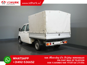 Volkswagen Transporter Open cargo box 2.0 TDI L2 DC Double Cab 31,000 km/ 6 Pers./ Open cargo box/ Pick-up/ Huif/ Cruise/ Airco