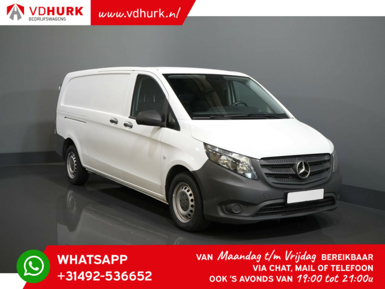 Mercedes-Benz Vito Bestelbus 114 CDI Aut. L3 343 XL EURO6/ Stoelverw./ Cruise/ Camera/ Standkachel/ Airco