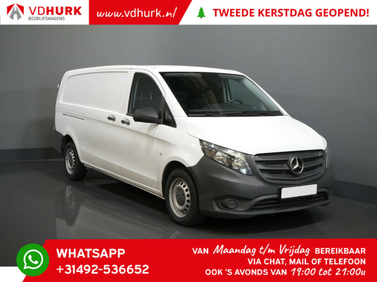 Mercedes-Benz Vito Van 114 CDI Aut. L3 343 XL EURO6 Standverw./Stoelverw./ Cruise/ Camera/ Airco