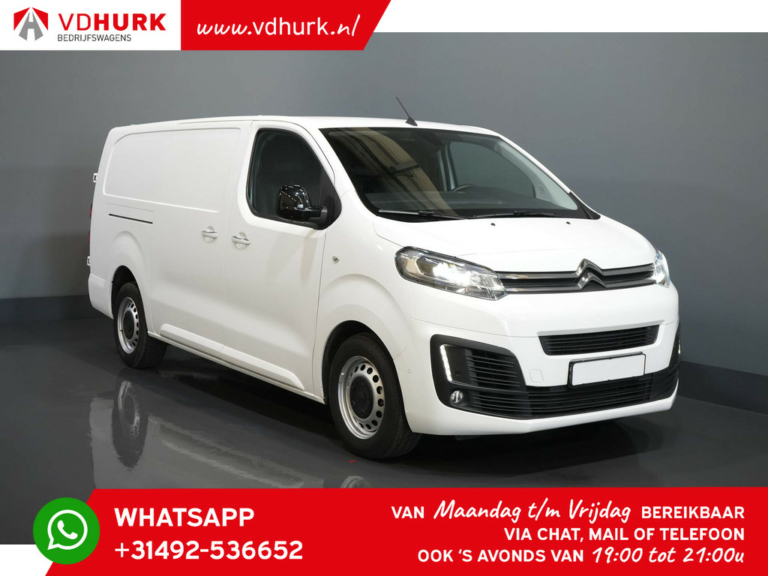 Citroën Jumpy Van 2.0 HDI 180 hp Aut. L3 Xenon/ Stand heater/ Keyless/ 2.5t Towing device/ Seat heating/ Carplay/ Camera/ Climate/ Cruise/ PDC