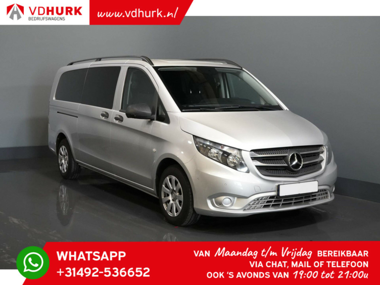 Mercedes-Benz Vito Bestelbus 114 CDI Aut. EUR6 L3 XL DC Dubbel cabine NL Auto/ Navi/ Climate/ Camera/ LMV/ PDC/ Cruise