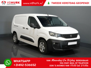 Peugeot Partner Van 1.5 HDI 130 hp Aut. L2 Long 3pers./ Stand heater/ Seatverw./ Carplay/ Camera/ PDC/ LMV/ Cruise/ Towbar/ Airco