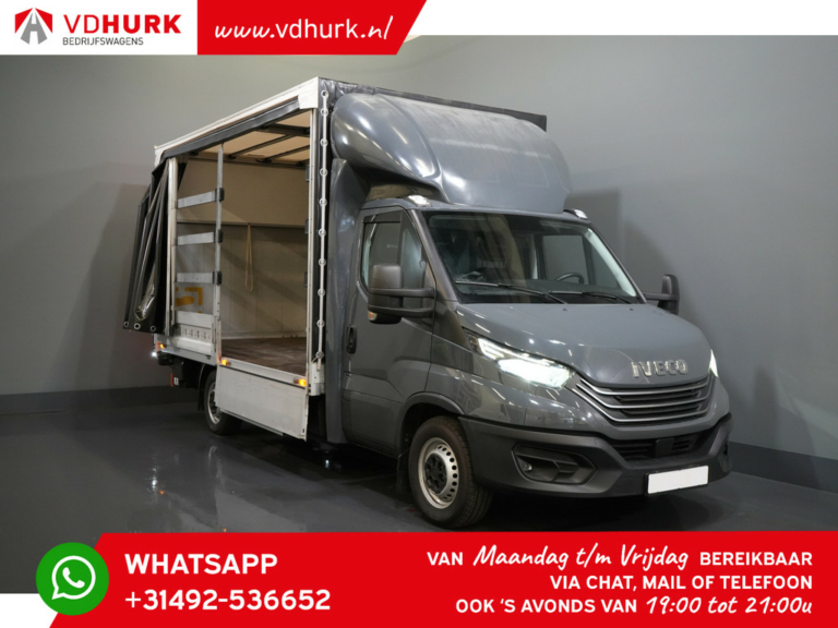 Iveco Daily Bakwagen 35S18 3.0 180 hp Bakwagen Meubelbak/ 2x Schuifzeil/ Laadklep/ Schiebeplane+Heckklappe