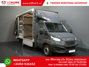 Iveco Daily Bakwagen 35S18 3.0 180 hp Bakwagen Meubelbak/ 2x Schuifzeil/ Laadklep/ Schiebeplane+Heckklappe