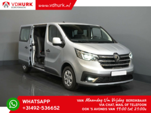 Renault Trafic Van 2.0 dCi 150 KM Aut DC Podwójna kabina LED/ 2x Drzwi przesuwne/ Kamera/ Carplay/ PDC/ Hak holowniczy