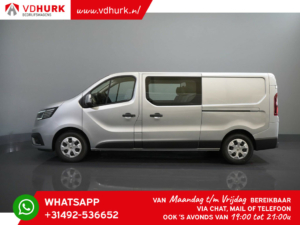 Renault Trafic Van 2.0 dCi 150 KM Aut DC Podwójna kabina LED/ 2x Drzwi przesuwne/ Kamera/ Carplay/ PDC/ Hak holowniczy