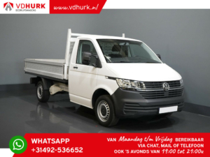 Volkswagen Transporter Open laadbak T6.1 2.0 TDI Open laadbak/ pick up/ Pritsche/ 290x193/ Standkachel/ Stoelverw./ 2.5t Trekverm./ Cruise/ Airco/ Trekhaak/ Pick up