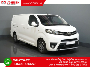 Toyota ProAce Van 2.0 D-4D 180 hp Aut. L3 2x Sliding door/ Adapt. Cruise/ Alarm III/ Stand heater/ Seat heating/ Keyless/ Climate/ CarPlay/ Camera