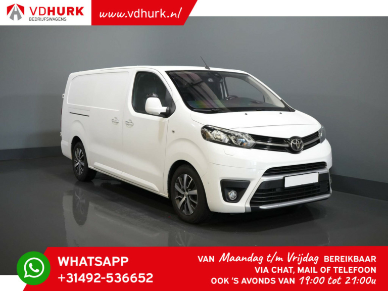 Toyota ProAce Furgón 2.0 D-4D 180 CV Aut. L3 2x Puerta corredera/ Adapt. Cruise/ Alarma III/ Calefacción de pie/ Calefacción de asiento/ Sin llave/ Climatización/ CarPlay/ Cámara.