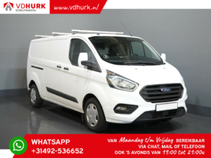 Ford Transit Custom Van 2.0 TDCI 130 hp L2 Stand heater/ Carplay/ Seat heating/ Roof racks/ Cruise/ Tow bar/ Air conditioning