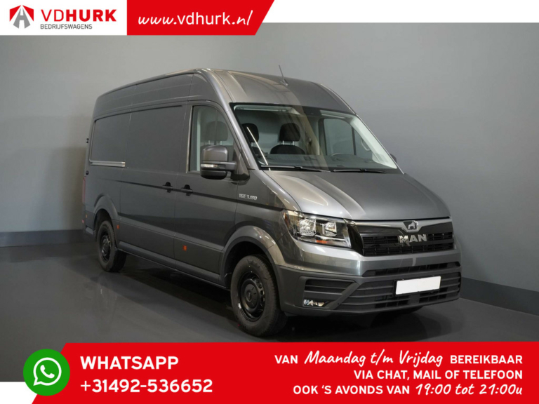 MAN TGE Van 3.180 2.0 180 hp Aut. L3H3 NEU Gev.Sitze/ Carplay/ Cruise/ Kamera/ Anhängerkupplung/ Trittstufe/ Btimmerd/ 270Gr. Türen