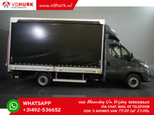 Iveco Daily Huifzeil 35S18 3.0 180 CV Carrocería caja/ 2x Lona corredera/ Tail lift/ Adapt. Cruise/ LED/ Gev. stoel/ Topspoiler/ Climate/ Navi