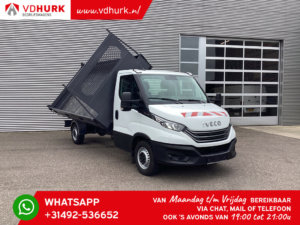 Iveco Daily Kipper 35S18H 3.0 180 pk Aut. (ZF) 3 Zijde Kipper/ kieper/ Tipper/ 3.5T trekverm./ Open laadbak/ dreiseiten/ Pritsche/ 397x200x40