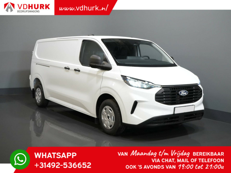 Ford Transit Custom Bestelbus 320 2.0 TDCI 150 pk L2 5 jaar/ 200.000km GARANTIE! Trekverm./ LED/ Carplay/ Camera/ Stoelverw./ Climate/ PDC