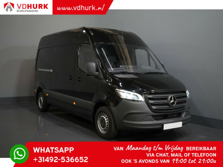 ¡Mercedes-Benz Sprinter Van 16x! Aut. L2H2 LED/ Calefacción de pie/ Seatverw./ Climatización/ Carplay/ Cámara/ Cruise/ Gancho de remolque