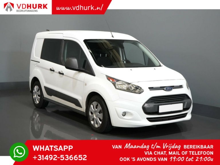 Ford Transit Connect Van 1.5 TDCI 100 ch E6 Carplay/ Navi/ Cruise/ 3 pers./ Caméra/ Climat/ Stoelverw./ Crochet d'attelage