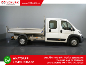 Peugeot Boxer Kipper 2.2 HDi 140 CV L3 DC Doble Cabina/ Volquete/ Volquete 7 pers./ Caja de carga abierta/ Pick Up/ Crucero/ Gancho de remolque/ Airco/ 289x200x35