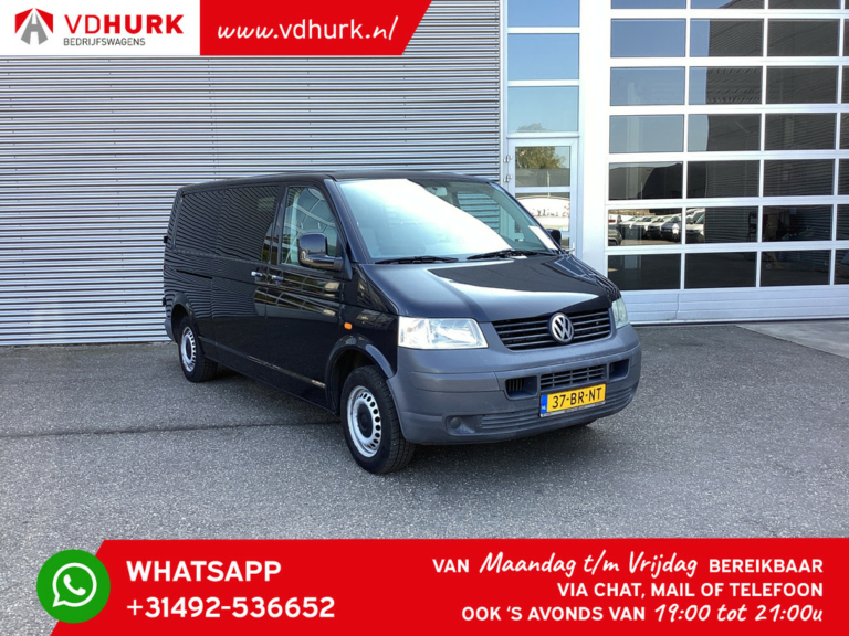 Volkswagen Transporter Bestelbus 1.9 TDI L2 MARGE DC Dubbele cabine/ Rijd goed/ 6 Pers./ Airco/ Trekhaak