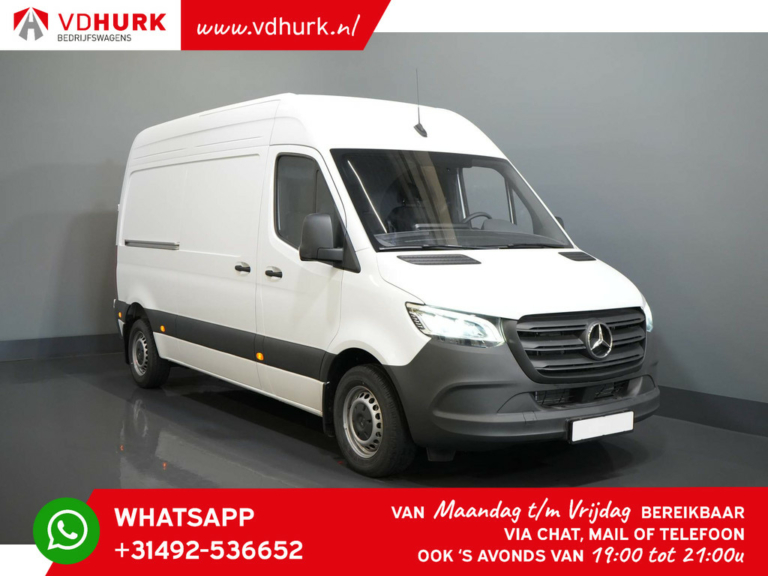 Mercedes-Benz Sprinter Van Aut. L2H2 LED/ Carplay/ Calefacción de pie/ 3t GVW/ Crucero/ Cámara/ Calefacción de asiento/ Barra de remolque/ Aire acondicionado.