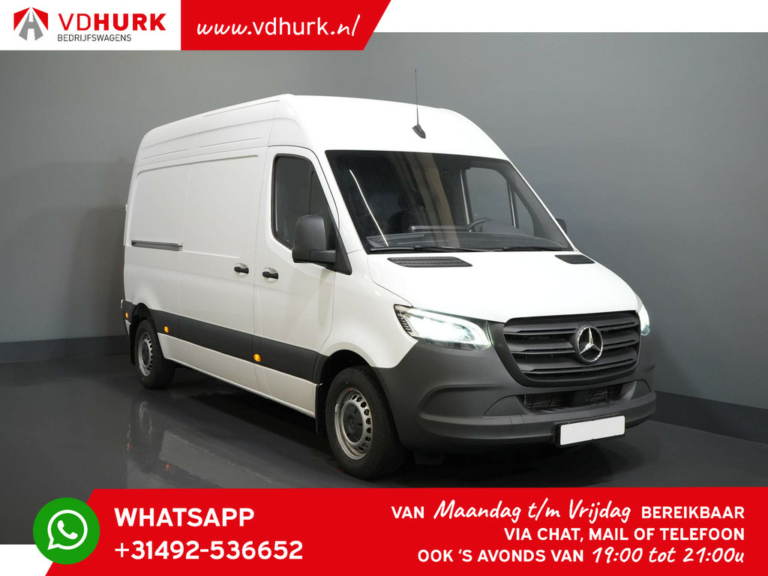 Mercedes-Benz Sprinter Van Aut. L2H2 LED/ Carplay/ Încălzire stand/ 3t GVW/ Croazieră/ Cameră/ Încălzire scaune/ Bara de remorcare/ Aer condiționat