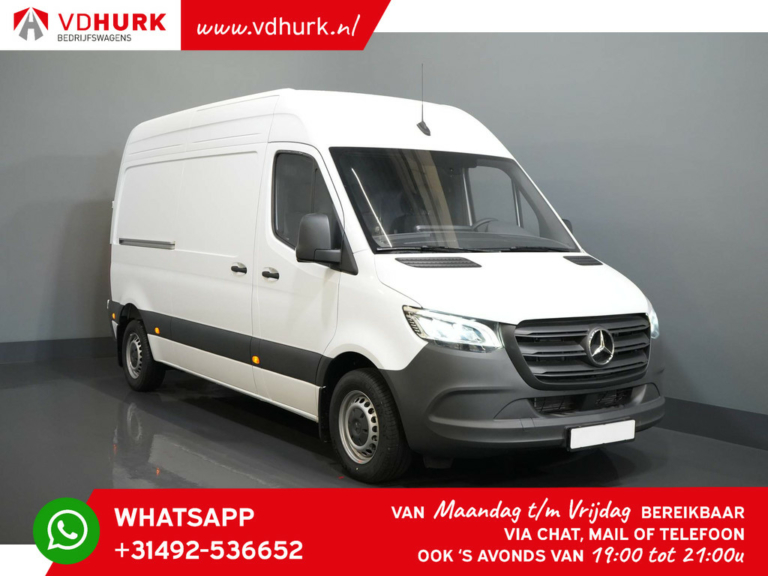 Mercedes-Benz Sprinter Bestelbus Aut. L2H2 LED/ Standkachel/ Stoelverw./ Carplay/ Camera/ Cruise/ Trekhaak/ Airco