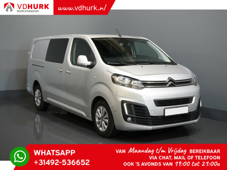 Citroën Jumpy Van 2.0 HDI EU6 DC Double Cab 2x Sliding door/ CarPlay/ Navi/ Camera/ Cruise/ Towing hook