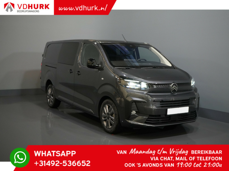 Citroën Jumpy Van 2.0 HDI 180 cv Aut. L3 DC Doppia Cabina/ Virtual Cockpit/ Steeringverw./ LED/ Keyless/ Navi/ CarPlay/ Clima/ Telecamera/ PDC/ LMV/ Cr