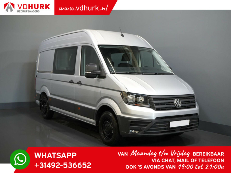 Volkswagen Crafter Furgone 2.0 TDI 180 cv Aut. L3H3 DC Doppia Cabina/ 7pers./ Gev.stoel/ Carplay/ Telecamera/ / Cruise/ Carpenter/ Barra di traino/ 270Gr.deuren