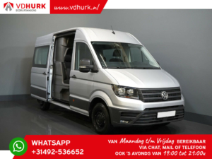 Volkswagen Crafter Bestelbus 2.0 TDI 180 pk Aut. L3H3 DC Dubbel Cabine/ 7pers./ Gev.stoel/ Carplay/ Camera/ / Cruise/ Betimmerd/ Trekhaak/ 270Gr.deuren