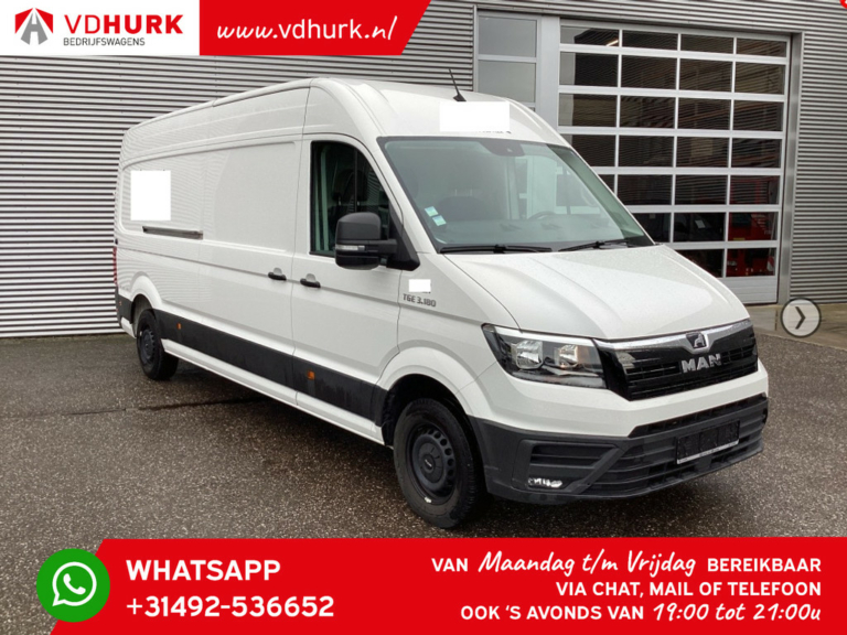 MAN TGE Van 3,180 L4H3 270 Gr. Doors/ Carplay/ Navi/ Camera/ Cruise/ Airco/ Towbar