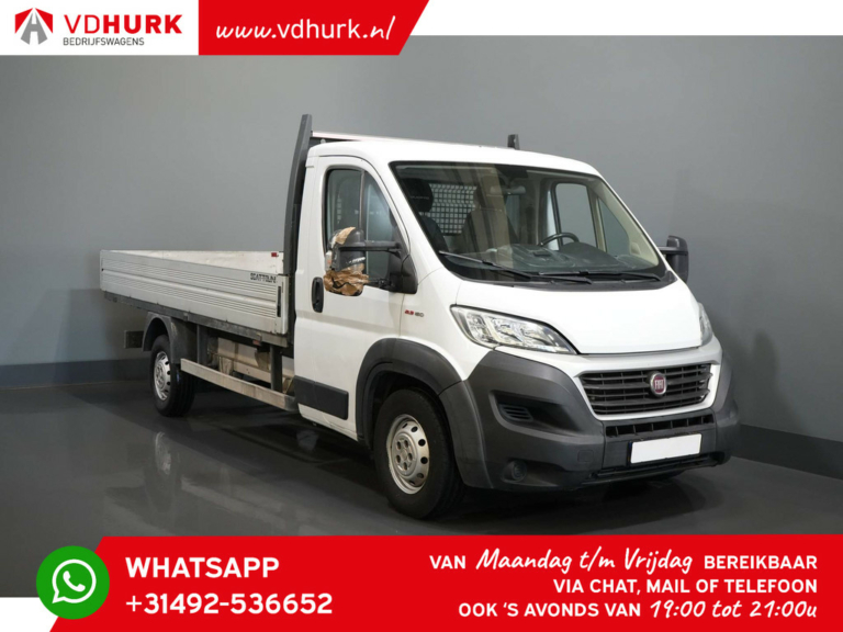 Fiat Ducato Open laadbak 2.3 MJ 150 pk Open Laadbak/ pick up/ 420x203/ 3.0t trekverm./ Pritsche