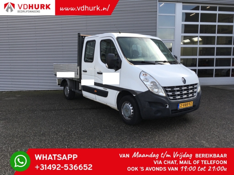 Renault Master Cassone aperto 2.3 dCi 130 cv DC Doppia Cabina/ Cassone aperto/ Pritsche/ Doka/ 7pers./ Gancio di traino/ Airco/ 242x204x40/ Pick Up