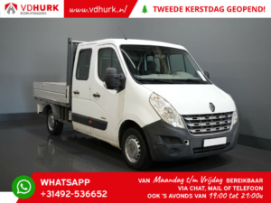 Renault Master Open cargo box 2.3 dCi 130 hp DC Double Cab/ Open cargo box/ Pritsche/ Doka/ 7pers./ Towbar/ Airco/ 242x204x40/ Pick Up