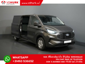 Ford Transit Custom Van 2.0 TDCI 130 hp L2 5 years/200,000 km warranty/ 2.7T towing capacity/ Navi/ Loadspace package/ Stoelverw./ LED/ Carplay/ Climate/ Camera