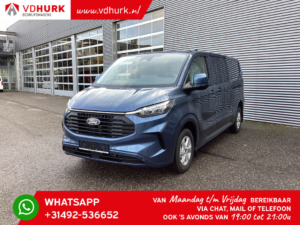 Ford Transit Custom Bestelbus 320 2.0 TDCI 150 pk L2 Limited 5 jaar GARANTIE!/ 2x schuifdeur/ Navi/ Carplay/ Camera/ Stoelverw./ LED