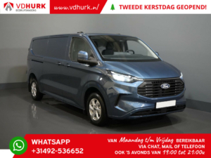 Ford Transit Custom Van 2.0 TDCI 150 hp L2 LIMITED 2x SHIFT DOOR 5 years/200,000km WARRANTY!/ Navi/ Carplay/ Camera/ Seats/ LED