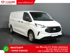 Ford Transit Custom Bestelbus 300 2.0 TDCI 136 pk L2 Trend 5 jaar garantie/ 200.000 km/ 2.7T trekverm./ Navi/ Laadruimte bekleding/ Stoelverw./ Carplay/ Clima