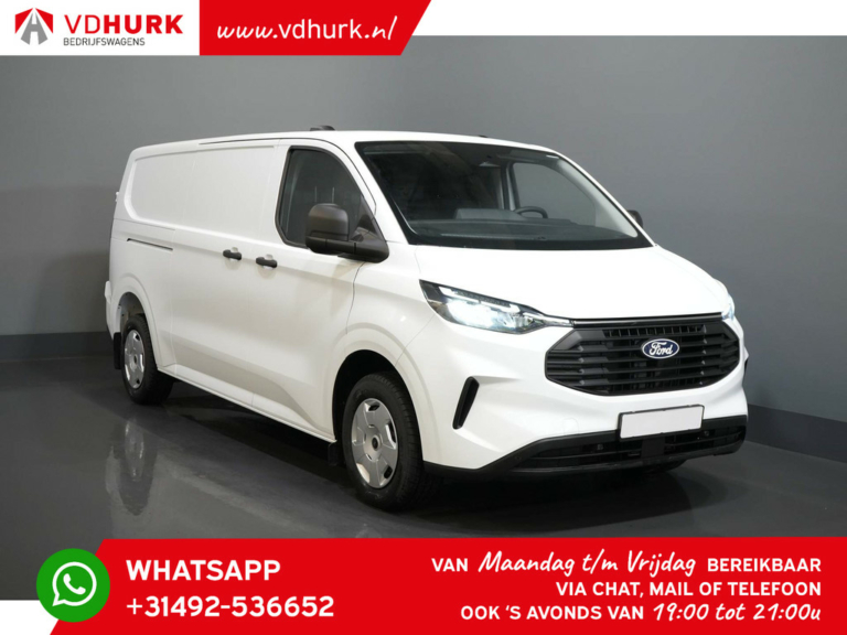 Ford Transit Custom Vans 300 2.0 TDCI 136 hp L2 Trend 5-year warranty/ 200,000 km/ 2.7T towing capacity/ Navi/ Loadspace upholstery/ Stoelverw./ Carplay/ Clima