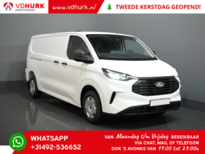 Ford Transit Custom Van 2.0 TDCI 136 hp L2 5-year warranty/ 200,000 km/ 2.7T towing capacity/ Navi/ Cargo package/ Seat heating/ Carplay/ Climate/ Camera/ P